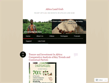 Tablet Screenshot of africalandgrab.com